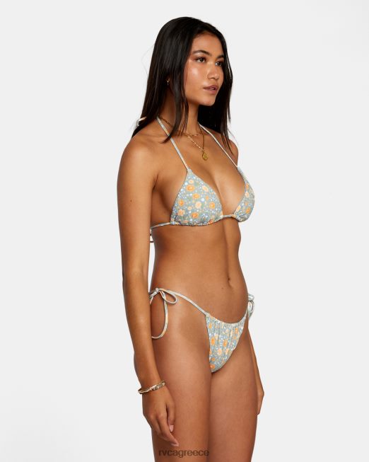 R422N81158 μαμάς φαρδιά rib tie τσιμπημένο πάτο μπικίνι RVCA γυναίκες σχιστόλιθος ζάλη