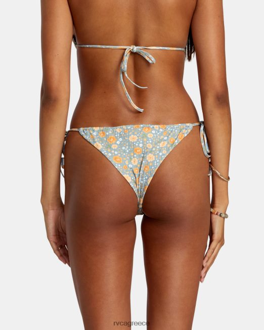 R422N81158 μαμάς φαρδιά rib tie τσιμπημένο πάτο μπικίνι RVCA γυναίκες σχιστόλιθος ζάλη