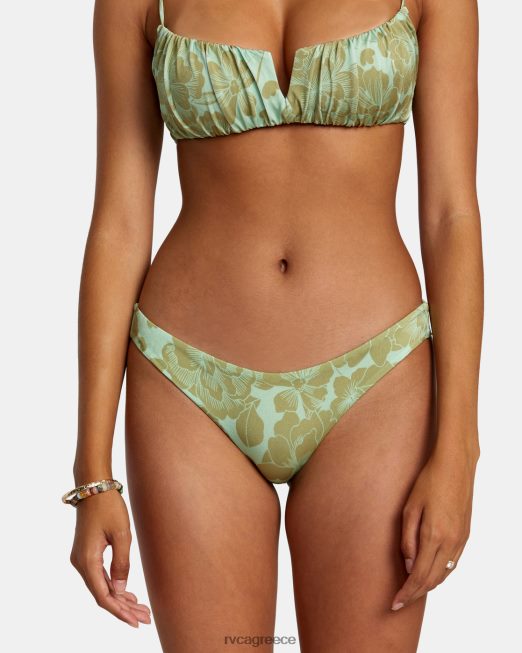 R422N81171 λεπτές γραμμές αστραφτερά αναιδή μπικίνι RVCA γυναίκες ΑΦΡΟΣ της ΘΑΛΑΣΣΑΣ ζάλη