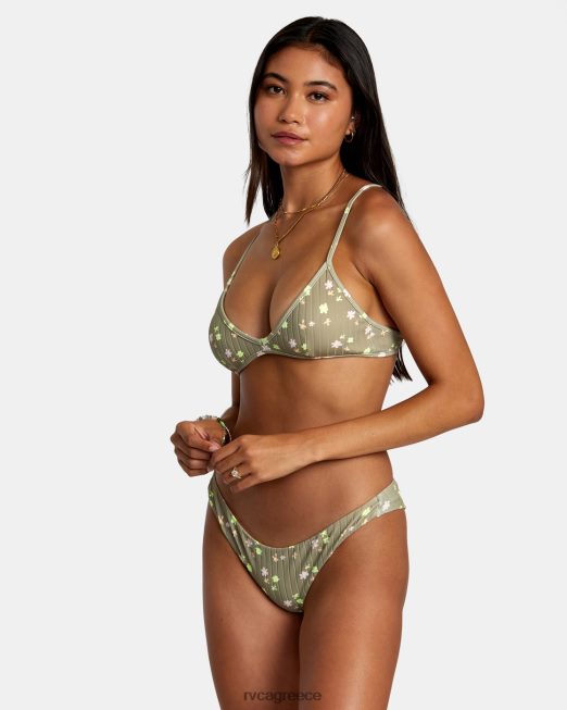 R422N81189 ντεκουπάζ αναιδές παντελόνι μπικίνι RVCA γυναίκες αλοή ζάλη