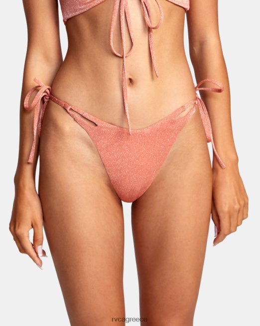 R422N81322 στράτα ψηλόμεσο γαλλικό μπικίνι παντελόνι RVCA γυναίκες βερύκοκκο ζάλη