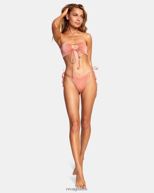 R422N81322 στράτα ψηλόμεσο γαλλικό μπικίνι παντελόνι RVCA γυναίκες βερύκοκκο ζάλη