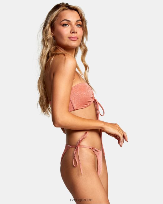 R422N81322 στράτα ψηλόμεσο γαλλικό μπικίνι παντελόνι RVCA γυναίκες βερύκοκκο ζάλη