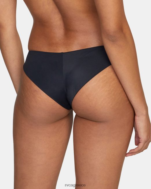 R422N81329 χαμηλοκάβαλο αυθάδης hipster πάτο μπικίνι RVCA γυναίκες μαύρος ζάλη