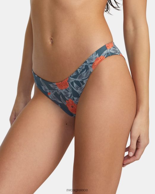 R422N81330 χαμηλοκάβαλο αυθάδης hipster πάτο μπικίνι RVCA γυναίκες καταιγιστικό μπλε ζάλη
