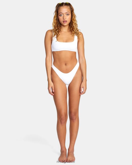 R422N81347 αυλάκια γαλλικό μπικίνι RVCA γυναίκες ψιθύρισε λευκό ζάλη