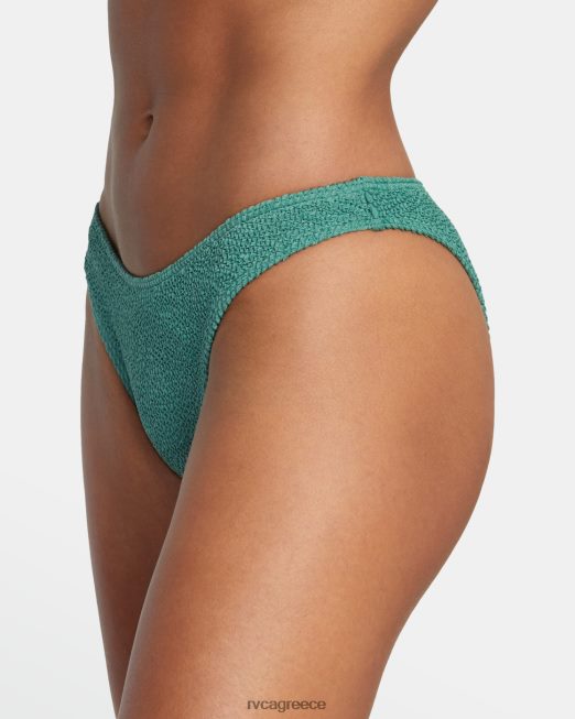 R422N81348 αυλάκια γαλλικό μπικίνι RVCA γυναίκες σκοτεινό πράσινο ζάλη