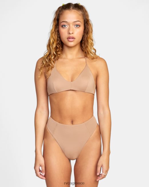 R422N81349 μασίφ ψηλό ανάποδα αναιδή μπικίνι RVCA γυναίκες ξύλο ζάλη