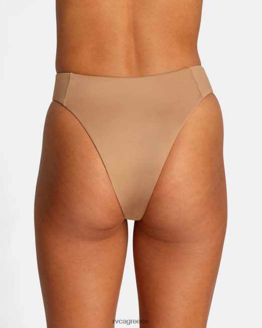 R422N81349 μασίφ ψηλό ανάποδα αναιδή μπικίνι RVCA γυναίκες ξύλο ζάλη