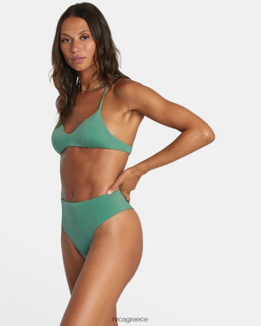 R422N81351 μασίφ ψηλό ανάποδα αναιδή μπικίνι RVCA γυναίκες παλάμη ζάλη