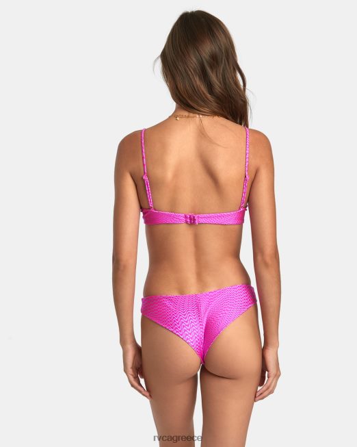 R422N81377 μήκους κύματος αναιδές μπικίνι RVCA γυναίκες φλουρο ροζ ζάλη