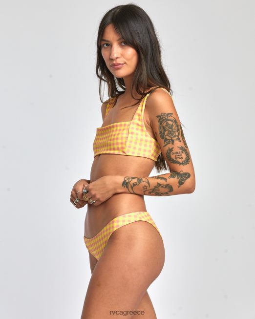 R422N81392 αναστρέψιμο μεσαίο μπικίνι με ηλιοβασίλεμα RVCA γυναίκες λιλικοι ζάλη