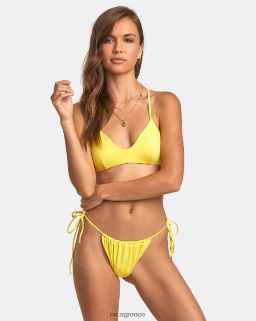 R422N81398 στιβαρή γραβάτα άπαχο μπικίνι RVCA γυναίκες γκουάβα ζάλη