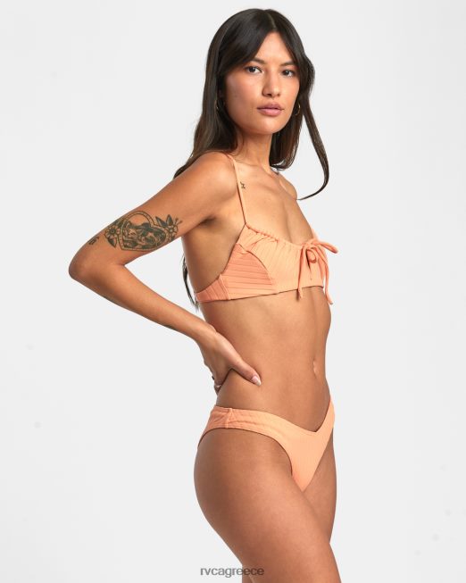 R422N81418 φαρδιά rib μεσαία κάτω μπικίνι RVCA γυναίκες λιλικοι ζάλη