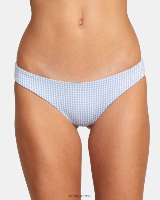 R422N81447 τζίντζαμ αναστρέψιμο αναιδές παντελόνι μπικίνι RVCA γυναίκες τέφρα μπλε ζάλη