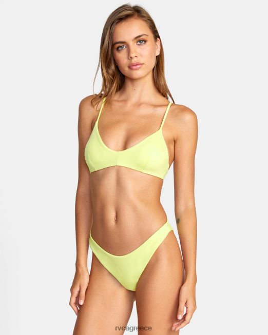 R422N81476 μασίφ γαλλικό μπικίνι RVCA γυναίκες ασβέστη ζάλη