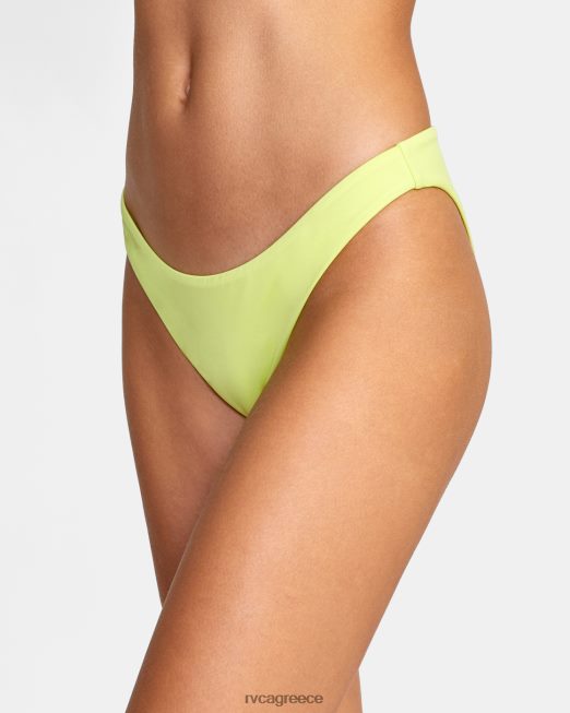 R422N81496 μασίφ μεσαίο πάτο μπικίνι RVCA γυναίκες ασβέστη ζάλη