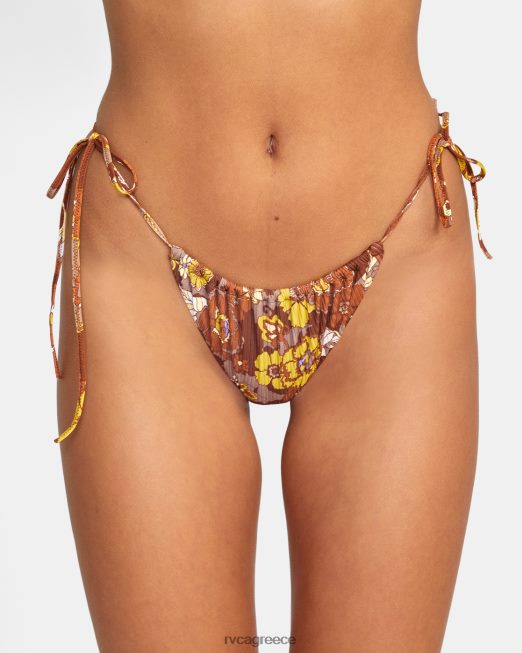 R422N81506 γήινα ανθισμένα μεσαία γαλλικά μπικίνι RVCA γυναίκες πολυ ζάλη