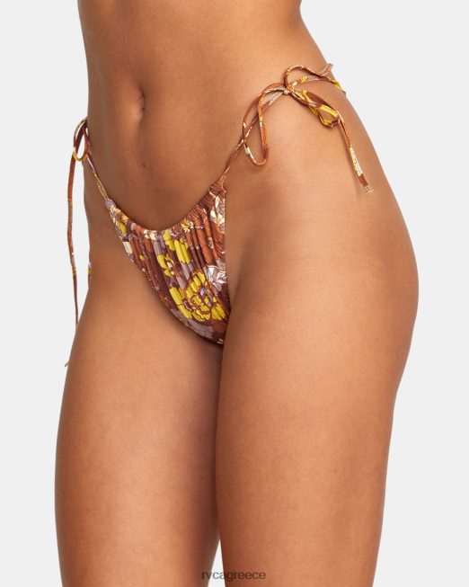 R422N81506 γήινα ανθισμένα μεσαία γαλλικά μπικίνι RVCA γυναίκες πολυ ζάλη