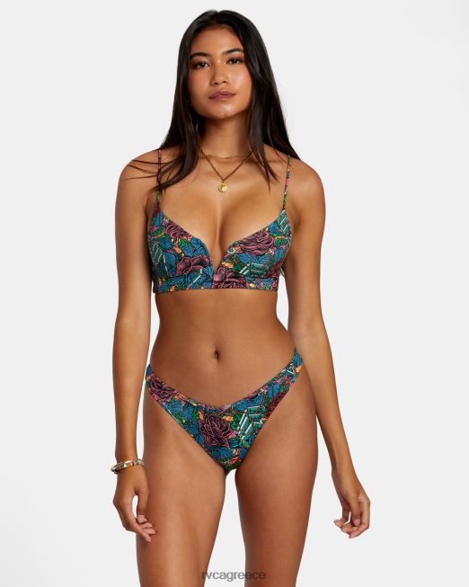 R422N8243 ander μεσαίο ψηλό κάτω μέρος για μπικίνι RVCA γυναίκες πολυ ζάλη