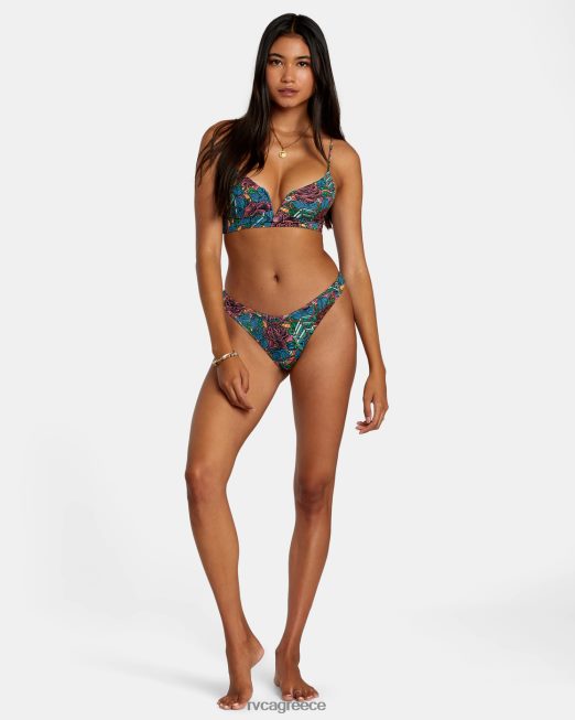 R422N8243 ander μεσαίο ψηλό κάτω μέρος για μπικίνι RVCA γυναίκες πολυ ζάλη