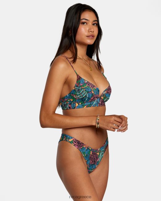 R422N8243 ander μεσαίο ψηλό κάτω μέρος για μπικίνι RVCA γυναίκες πολυ ζάλη