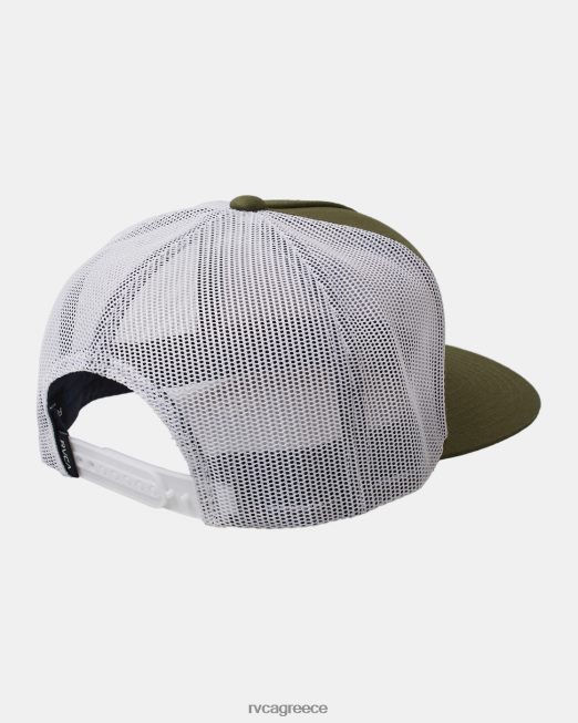 R422N8236 va all the way trucker καπέλο RVCA άνδρες ελιά αξεσουάρ
