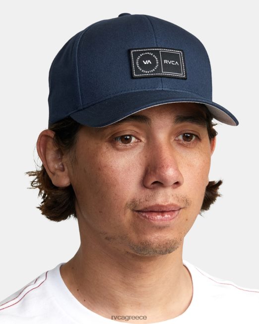 R422N8347 καπέλο snapback πλατφόρμας RVCA άνδρες μεσάνυχτα ναυτικό αξεσουάρ