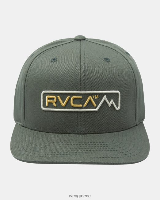 R422N8419 υψόμετρο snapback καπέλο RVCA άνδρες ελιά αξεσουάρ