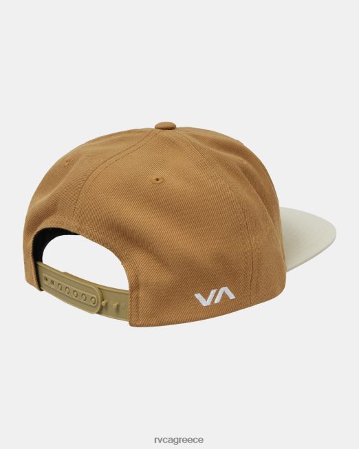 R422N8429 twill snapback ii καπέλο RVCA άνδρες βρετανικό χακί αξεσουάρ