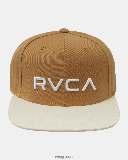 R422N8429 twill snapback ii καπέλο RVCA άνδρες βρετανικό χακί αξεσουάρ