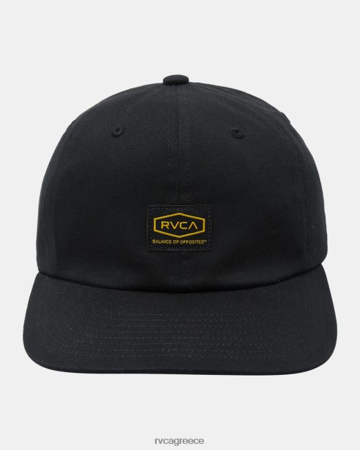 R422N8472 καπέλο snapback dayshift RVCA άνδρες μαύρος αξεσουάρ