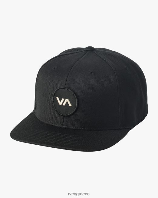 R422N8594 va patch snapback καπέλο RVCA άνδρες μαύρος αξεσουάρ