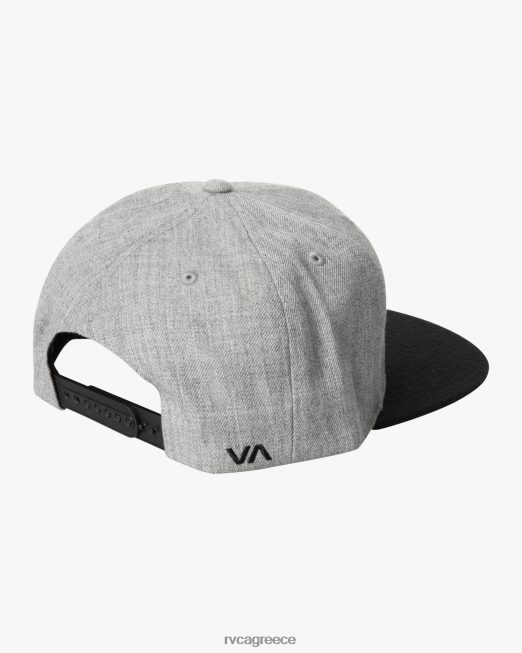 R422N8605 twill snapback ii καπέλο RVCA άνδρες ερείκη γκρι/μαύρο αξεσουάρ