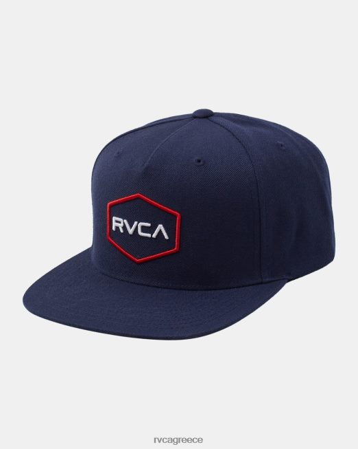 R422N8689 Κοινοπολιτειακό καπέλο snapback RVCA άνδρες ΠΟΛΕΜΙΚΟ ΝΑΥΤΙΚΟ αξεσουάρ