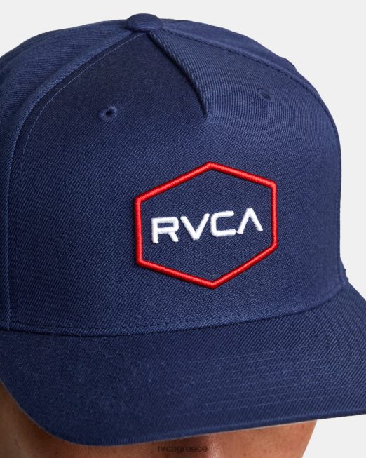 R422N8689 Κοινοπολιτειακό καπέλο snapback RVCA άνδρες ΠΟΛΕΜΙΚΟ ΝΑΥΤΙΚΟ αξεσουάρ