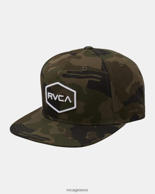R422N8805 Κοινοπολιτειακό καπέλο snapback RVCA άνδρες camo αξεσουάρ