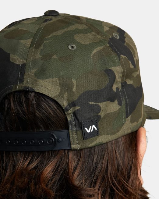 R422N8805 Κοινοπολιτειακό καπέλο snapback RVCA άνδρες camo αξεσουάρ
