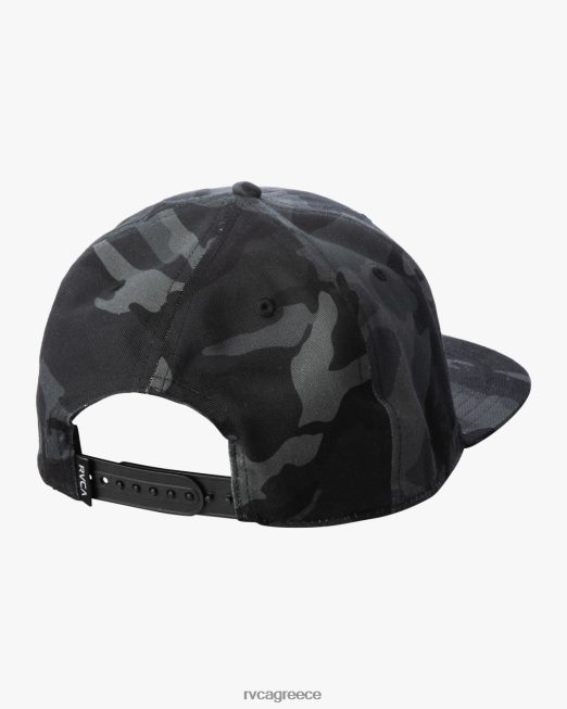 R422N8866 νησί εξάγωνο snapback καπέλο RVCA άνδρες μαύρο camo αξεσουάρ