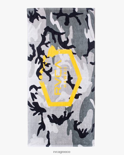 R422N8776 εξάγωνη πετσέτα νησίδας RVCA άνδρες μαύρο camo αξεσουάρ
