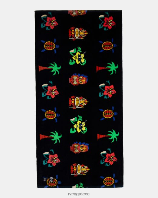 R422N8791 μάσκα πετσέτα θαλάσσης RVCA άνδρες μαύρος αξεσουάρ