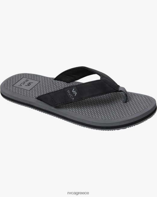 R422N8982 σαγιονάρες άμμου RVCA άνδρες ξυλάνθρακας παπούτσια