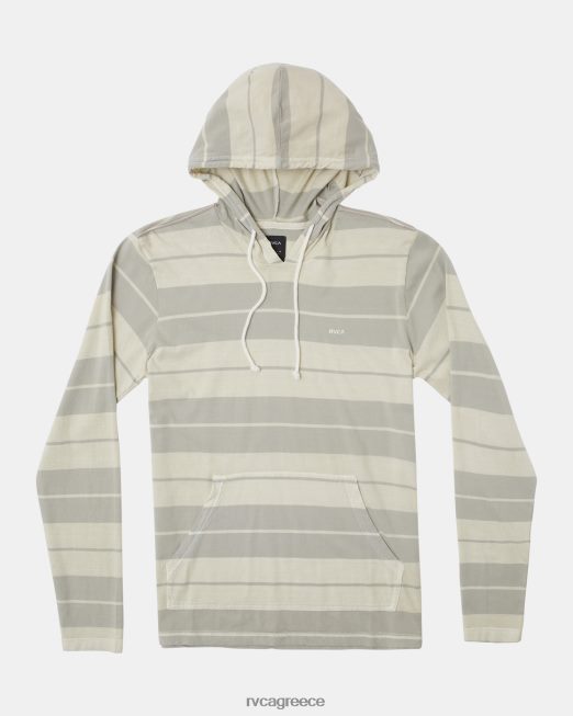 R422N8186 ριγέ κουκούλα ptc RVCA άνδρες ασημί χλωρίνη είδη ένδυσης