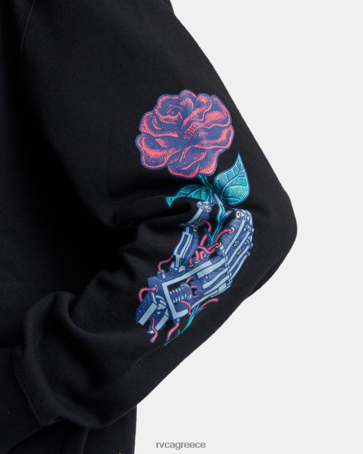 R422N8306 Φούτερ με κουκούλα martin ander RVCA άνδρες μαύρος είδη ένδυσης