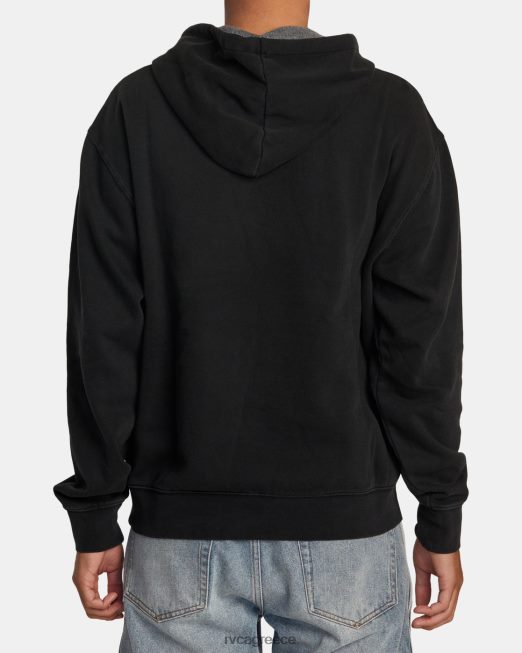 R422N8474 ptc hoodie RVCA άνδρες μαύρος είδη ένδυσης