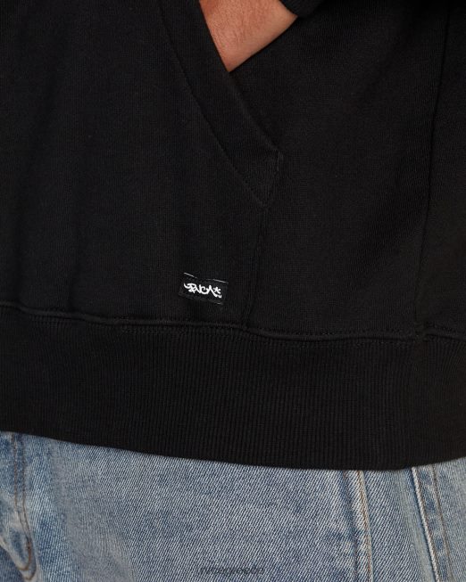 R422N8520 ΦΟΥΤΕΡ με ΚΟΥΚΟΥΛΑ RVCA άνδρες μαύρος είδη ένδυσης