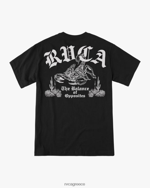 R422N81030 μπλουζάκι σκορπ RVCA άνδρες μαύρος είδη ένδυσης