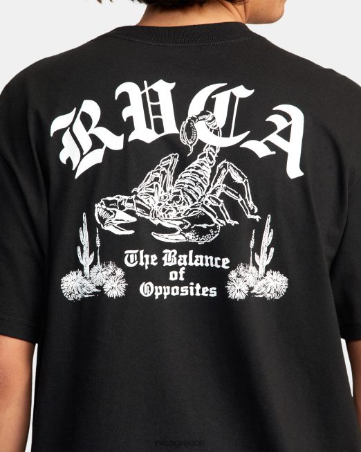 R422N81030 μπλουζάκι σκορπ RVCA άνδρες μαύρος είδη ένδυσης