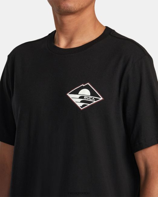 R422N8113 μπλουζάκι sunswell RVCA άνδρες μαύρος είδη ένδυσης