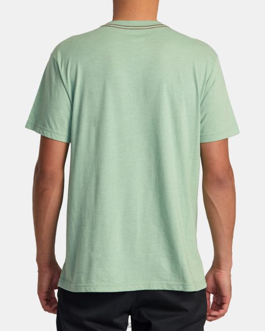 R422N8139 horizon ind tee RVCA άνδρες πράσινη ομίχλη είδη ένδυσης